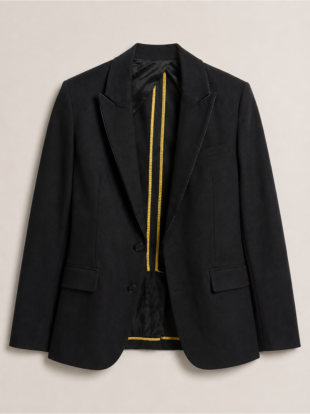 Golden Goose Black Single-Breasted Tailored Blazer